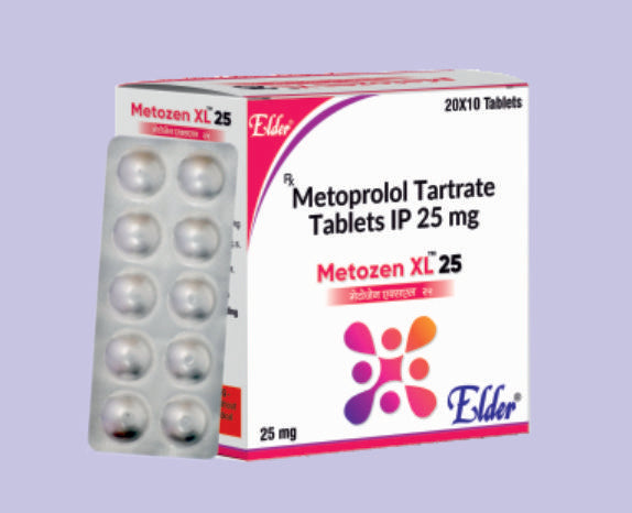 METOZEN XL 25 TABS 10'S ( Metoprolol 25 MG Extended Release
) by Elder
