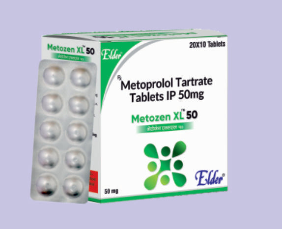 METOZEN XL 50 TABS 10'S ( Metoprolol 50 MG Extended Release
) by Elder
