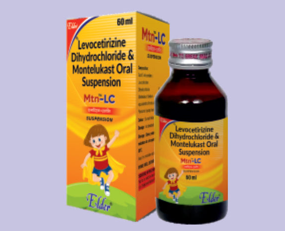 MTN LC SYP (4/2.5MG) 60ML (مونتيلوكاست 4 ملغ، ليفوسيتريزين 2.5 ملغ) من Elder