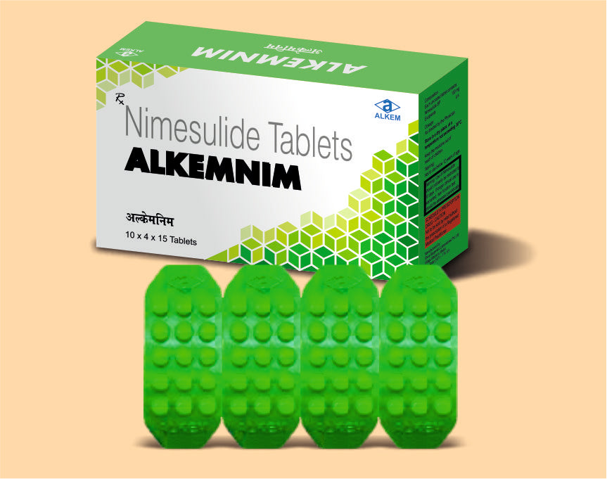 ALKEMNIM TABLETS (AMBER PVC) (15’S) Nimesulide 100 mg by Alkem1