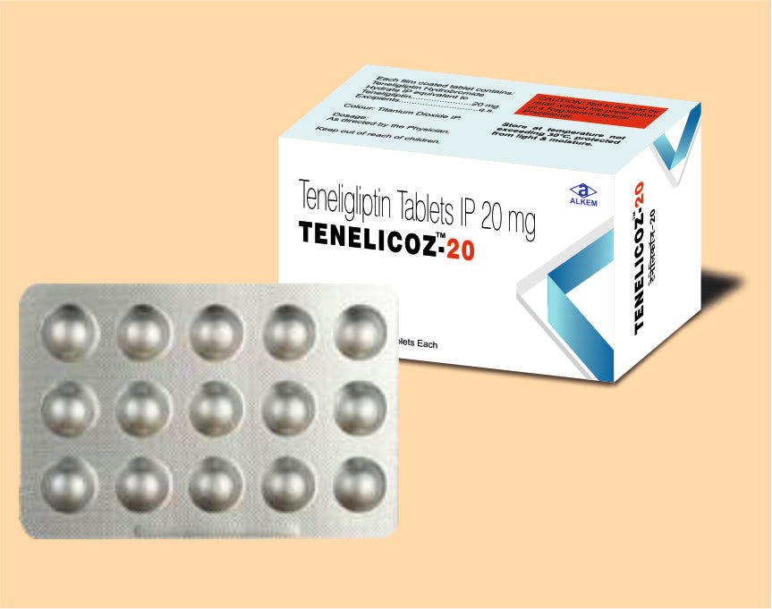 TENELICOZ 20 TABLETS (15'S) Teneligliptin 20 mg by Alkem1