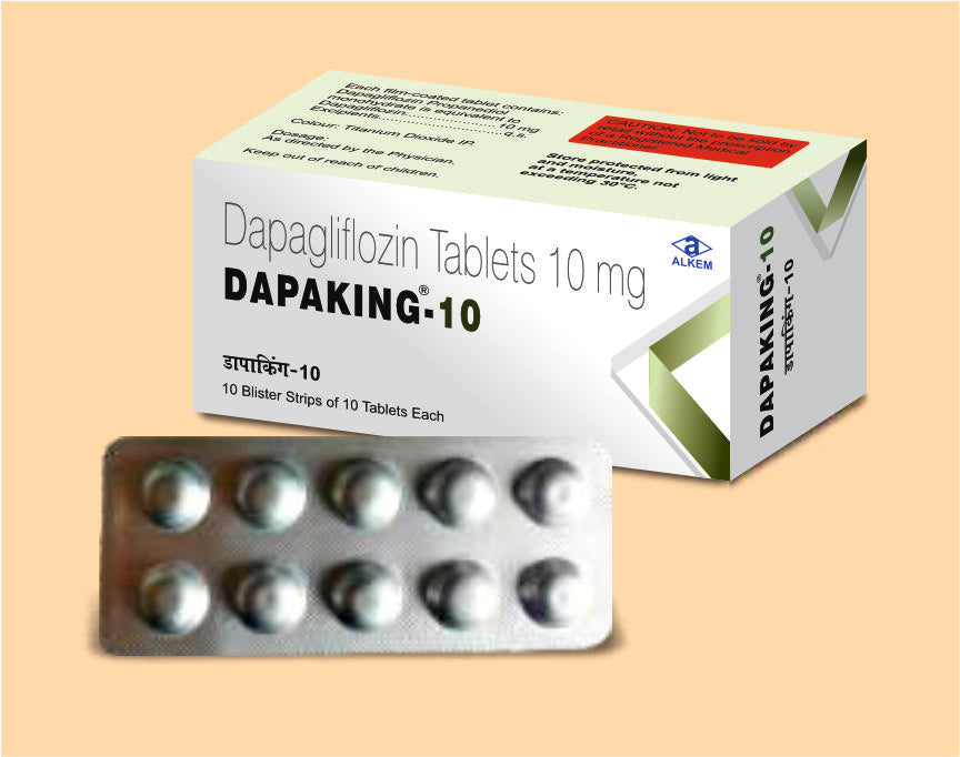 DAPAKING 10 TABLETS (10'S) Dapagliflozin 10 mg by Alkem1