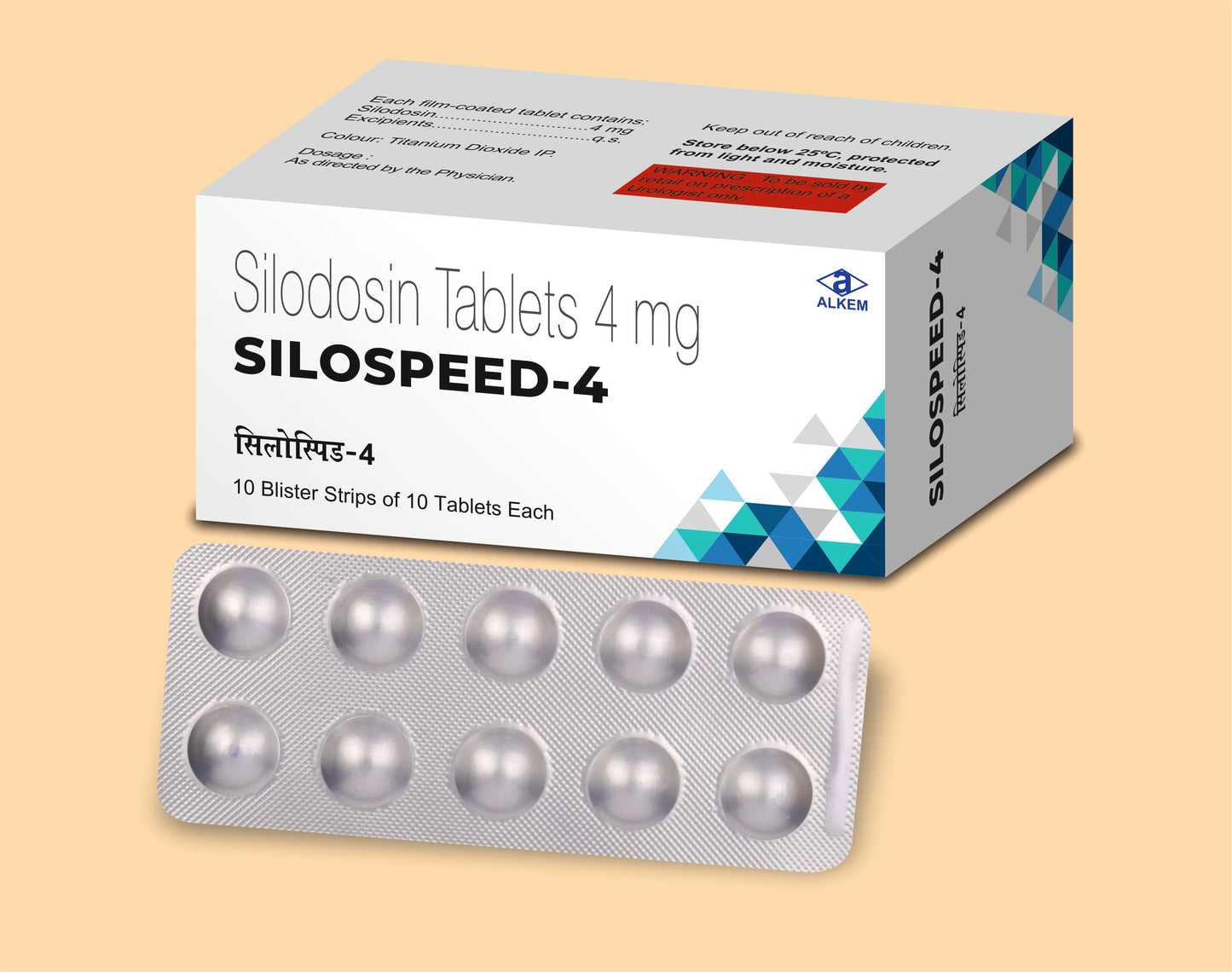 SILOSPEED-4 TABLETS (10'S) Silodosin 4 mg by Alkem1