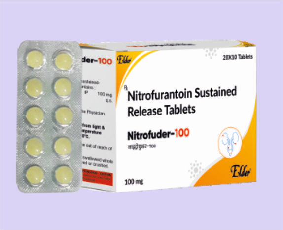 NITROFUDER 100 TABS 10'S (نيتروفيورانتوين 100 ملجم) من إلدير