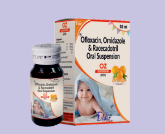 OZ NF SUSPN 30ML (أوفلوكساسين 50 ملجم، ميترونيدازول 120 ملجم، سيميثيكون 10 ملجم) من Elder