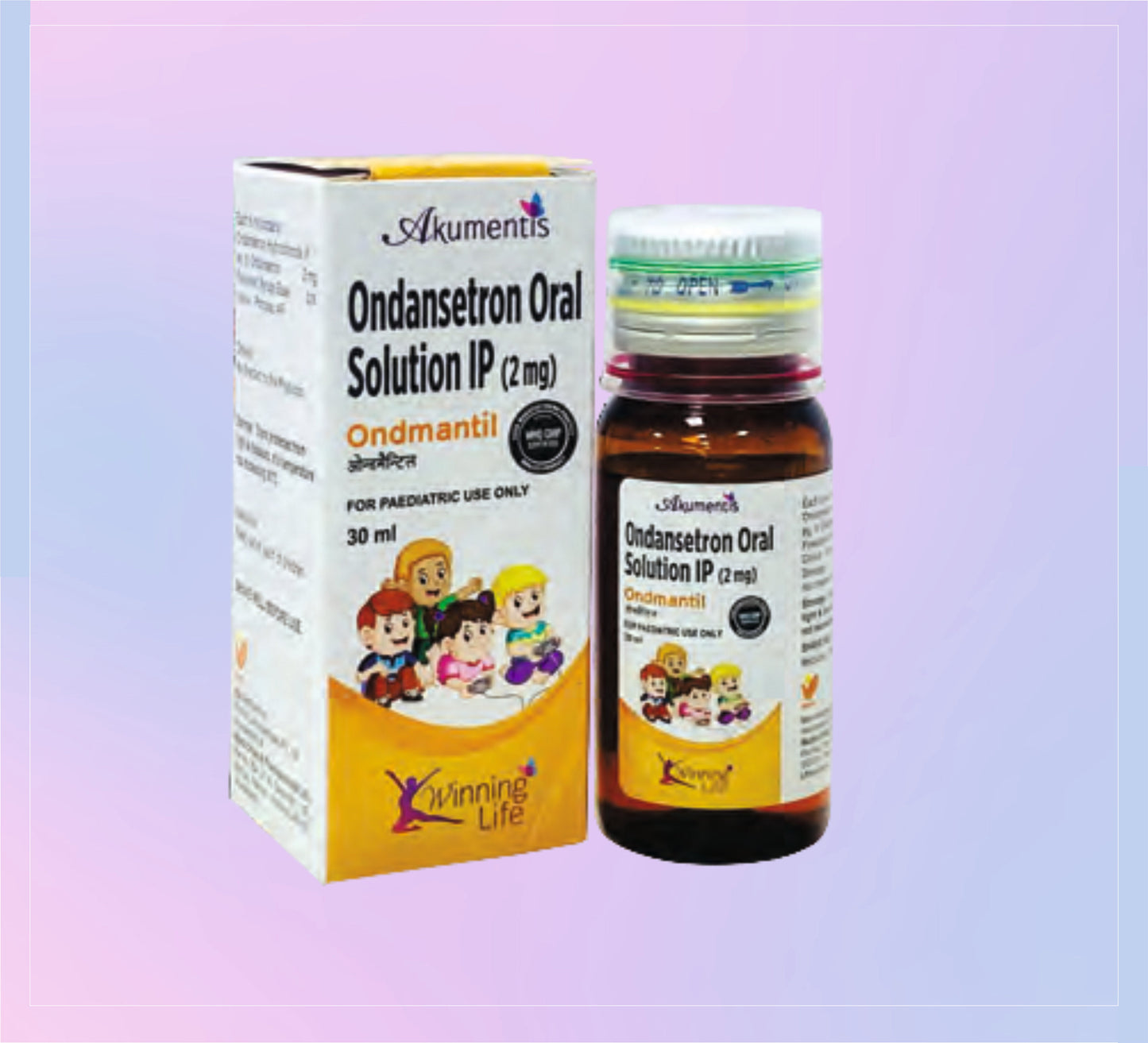 Ondmantil Syrup 1x30ML Ondansetron 2 Mg by Akumentis