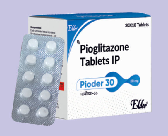 PIODER 30 TABS 10'S ( Pioglitazone 30mg Tab
) by Elder