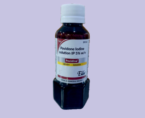 POVIDINE SOLUTION 5% 100ML 100ML ( Povidone Iodine Solution 5% ) by Elder