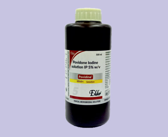 POVIDINE SOLUTION 5% 500ML 500ML ( Povidone Iodine Solution 5% ) by Elder
