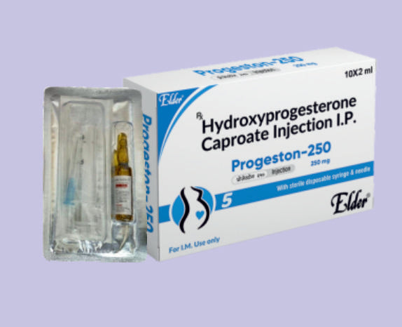 PROGESTON 250 INJ 2ML ( Hydroxyprogestrone Caproate 250mg ) by Elder