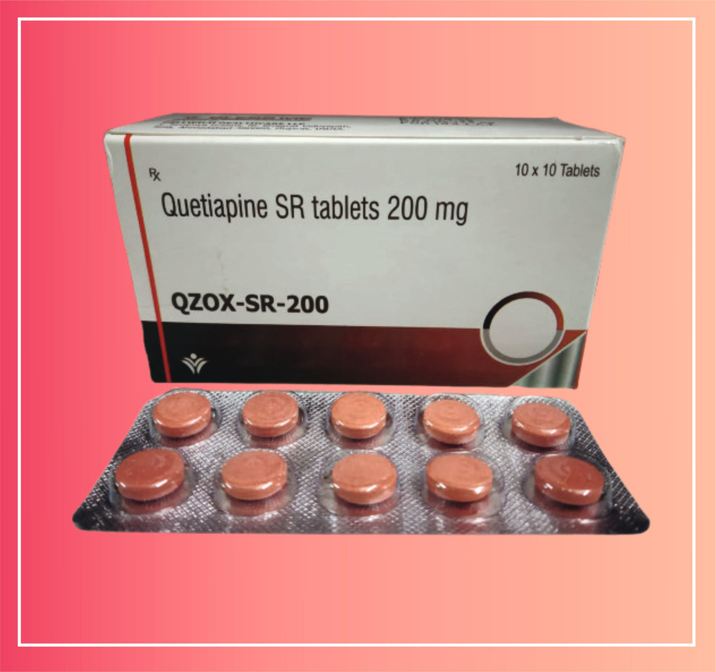 Quetiapine Fumarate 200 (Pr) {Rate of 10 Tab} by Dellwich