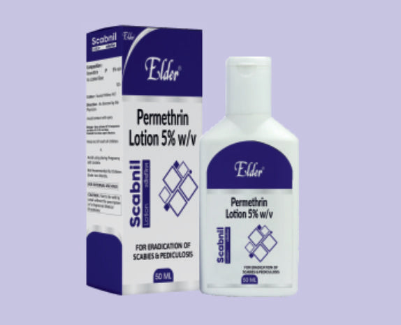 SCABNIL LOTION 50ML ( Permethrin 5% ) by Elder