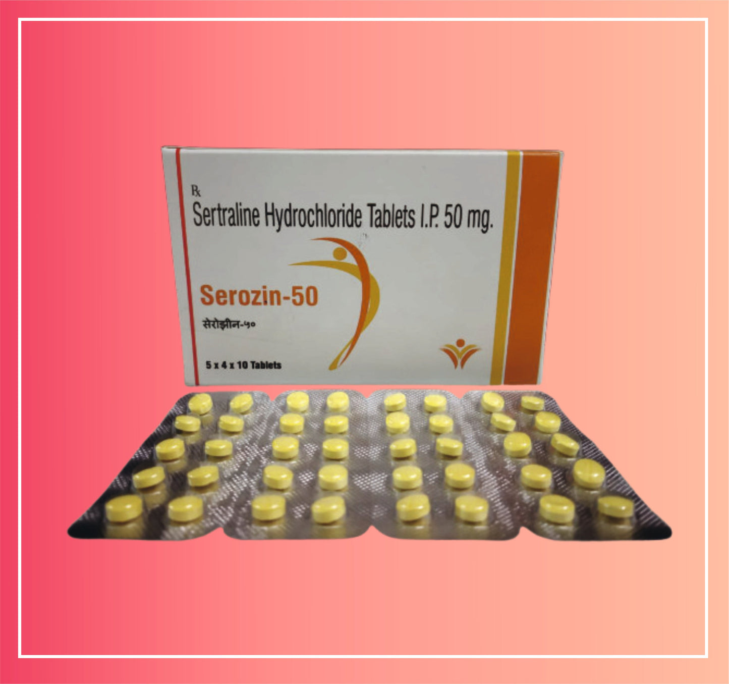 Sertraline Hcl 50 {Rate of 10 Tab} by Dellwich