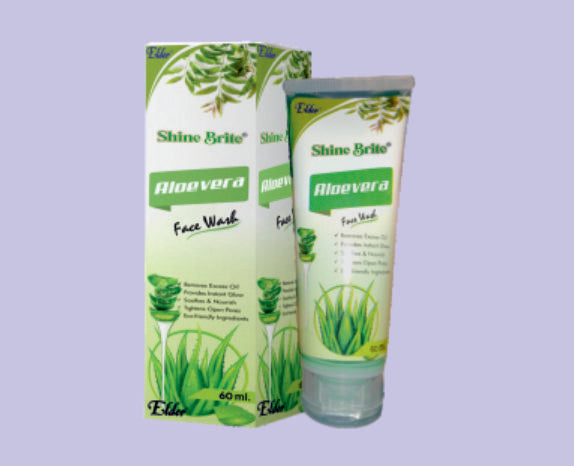 SHINE BRITE FACE WASH (NEEM ALOE VERA) 60ML ( Neem Extract, Aloevera Extract ) by Elder