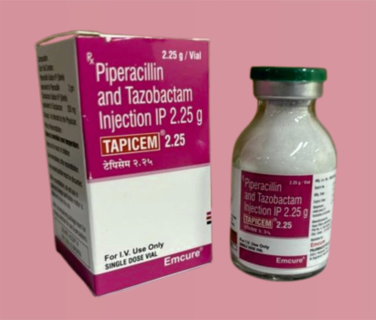 Tapicem 2.25Gm Inj ( Piperacillin 2 Gm + Tazobactam 250 Mg
) By Emcure