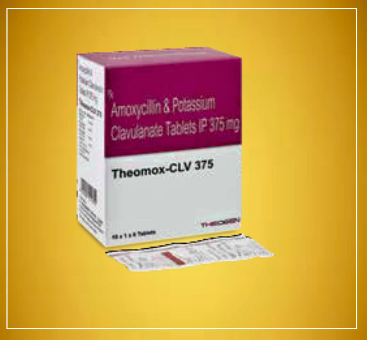 THEOMOX-CLV 375 6'S ( Amoxycillin (250Mg) + Clavulanic Acid (125Mg) ) By Theon