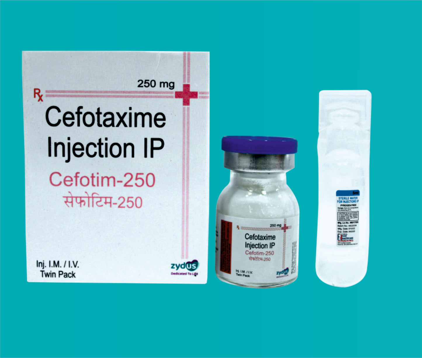 Cefotim 250 Inj. (Vial) Cefotaxime 250 mg by Zydus