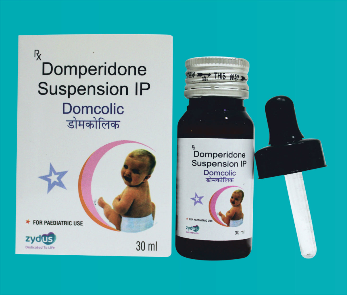 Domcolic (Oral Suspension) (30 ml.) Domperidone 1 mg by Zydus