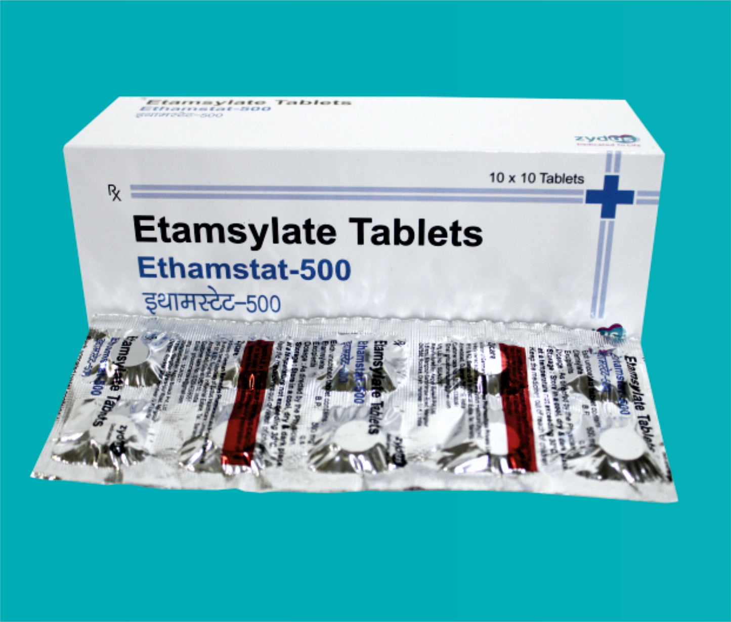 Ethamstat 500 Tab (10 X 10 T) Etamsylate 500 mg by Zydus