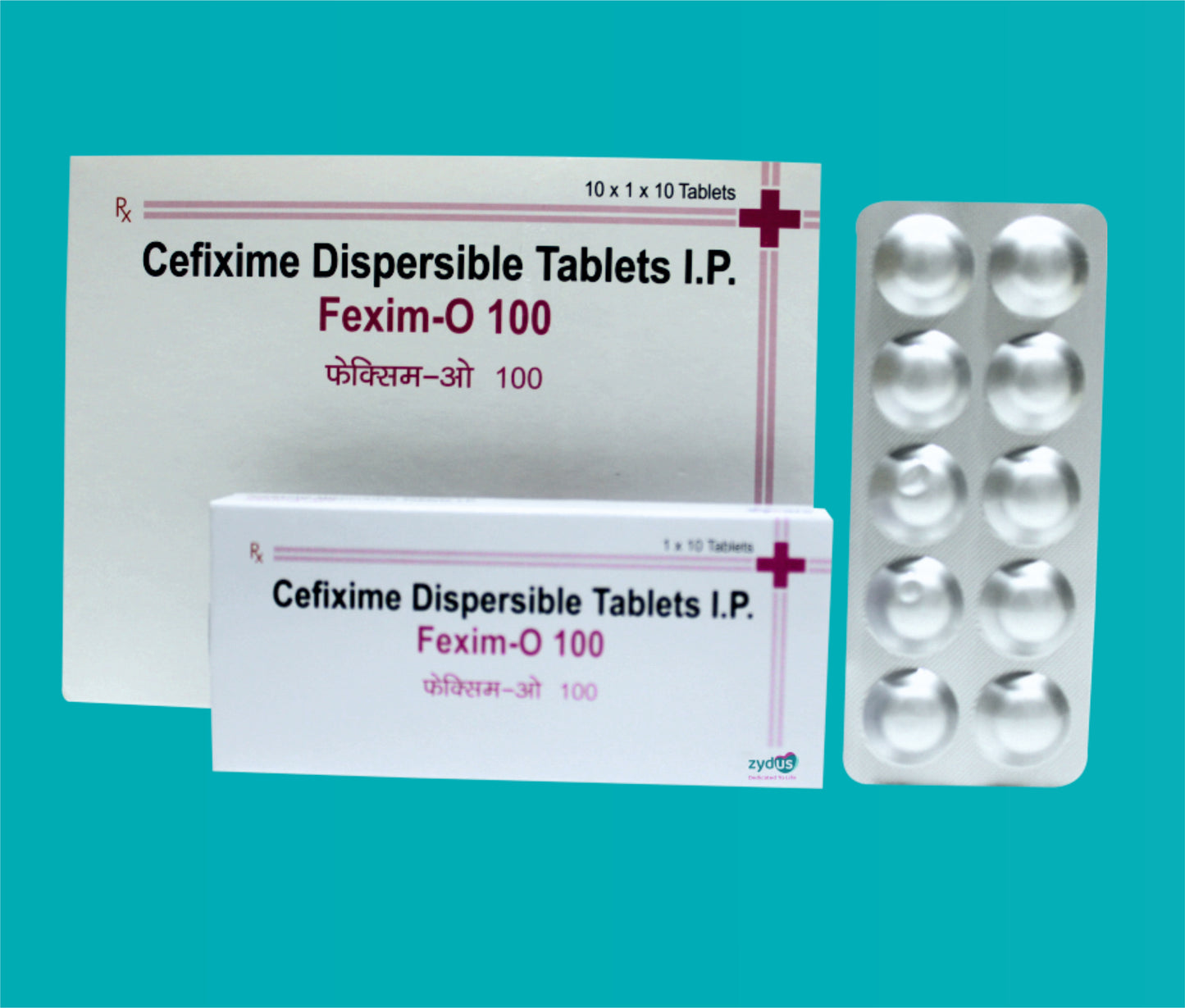 Fexim O 100 (Alu-Alu) (10 x 1 x 10) Cefixime 100 mg by Zydus