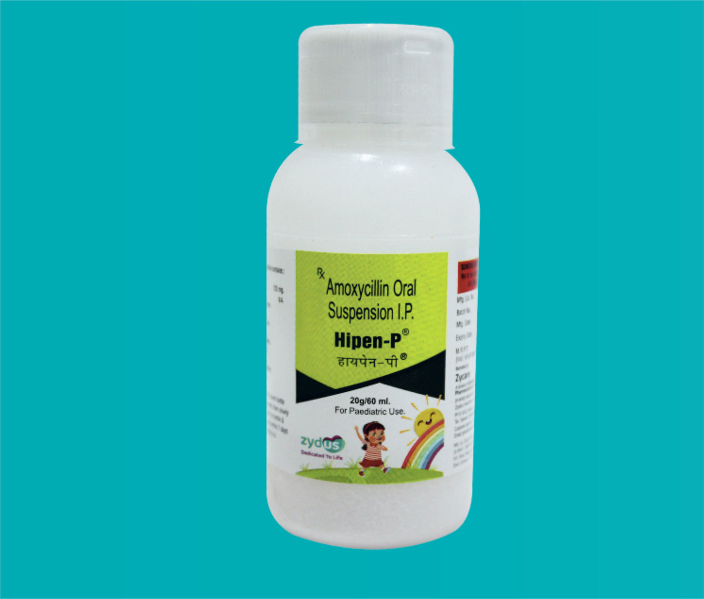 Hipen P Susp. (60 ml.) Amoxicillin 125 mg by Zydus