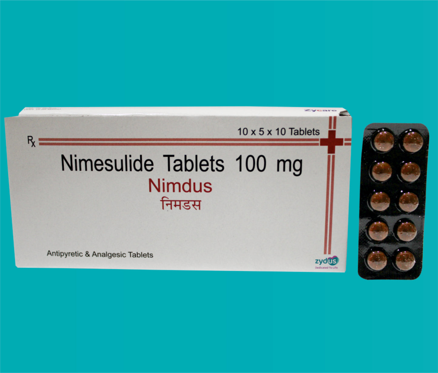 Nimdus Tab (50 X 10) Nimesulide 100 mg by Zydus