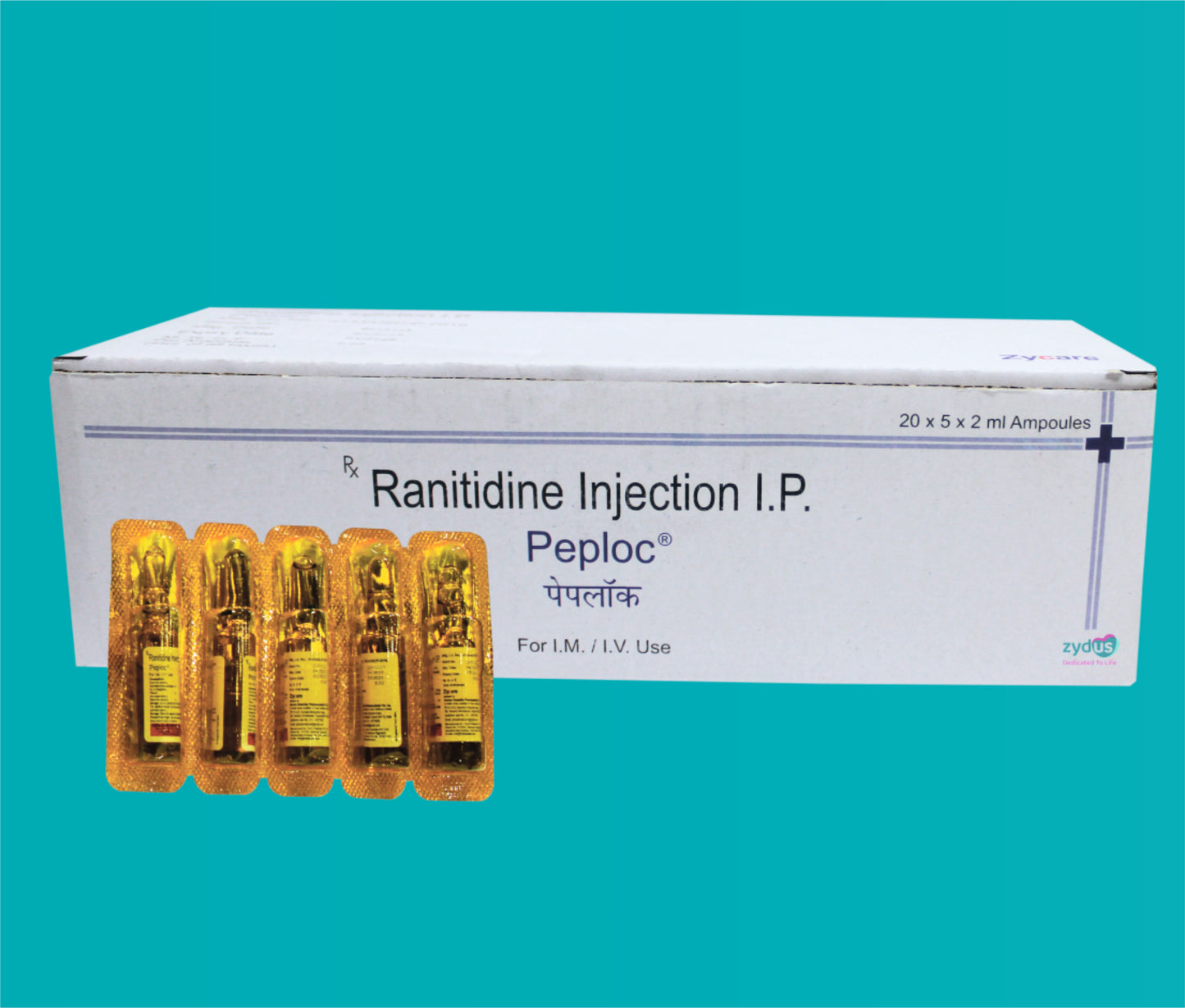 Peploc Inj. (2 ml.) Ranitidine 50 mg by Zydus