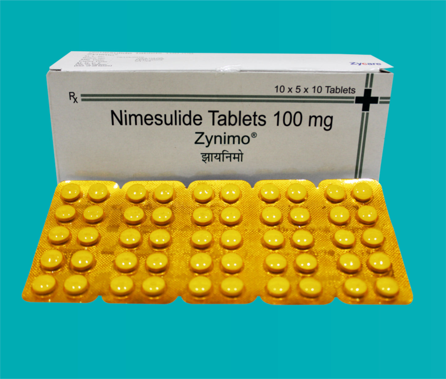 Zynimo Tab. (25 x 2 x 10) Nimesulide 100 mg by Zydus