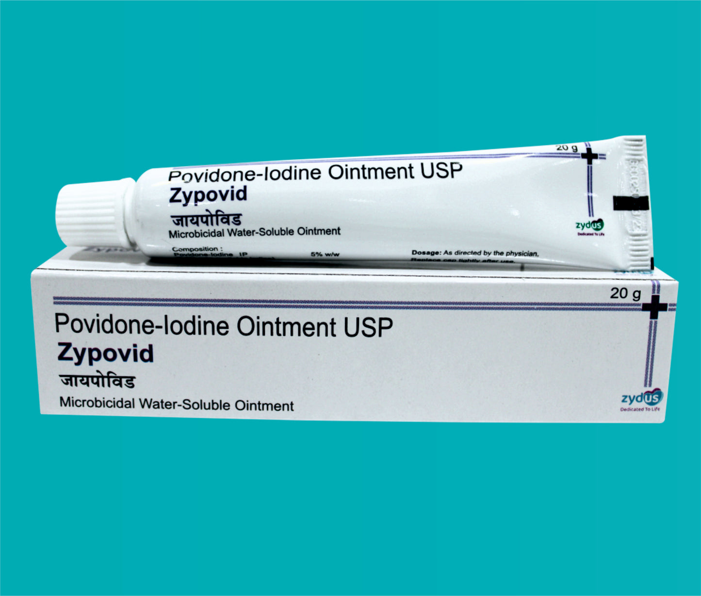 Zypovid Ointment (20gm) Povidone Iodine 5% by Zydus