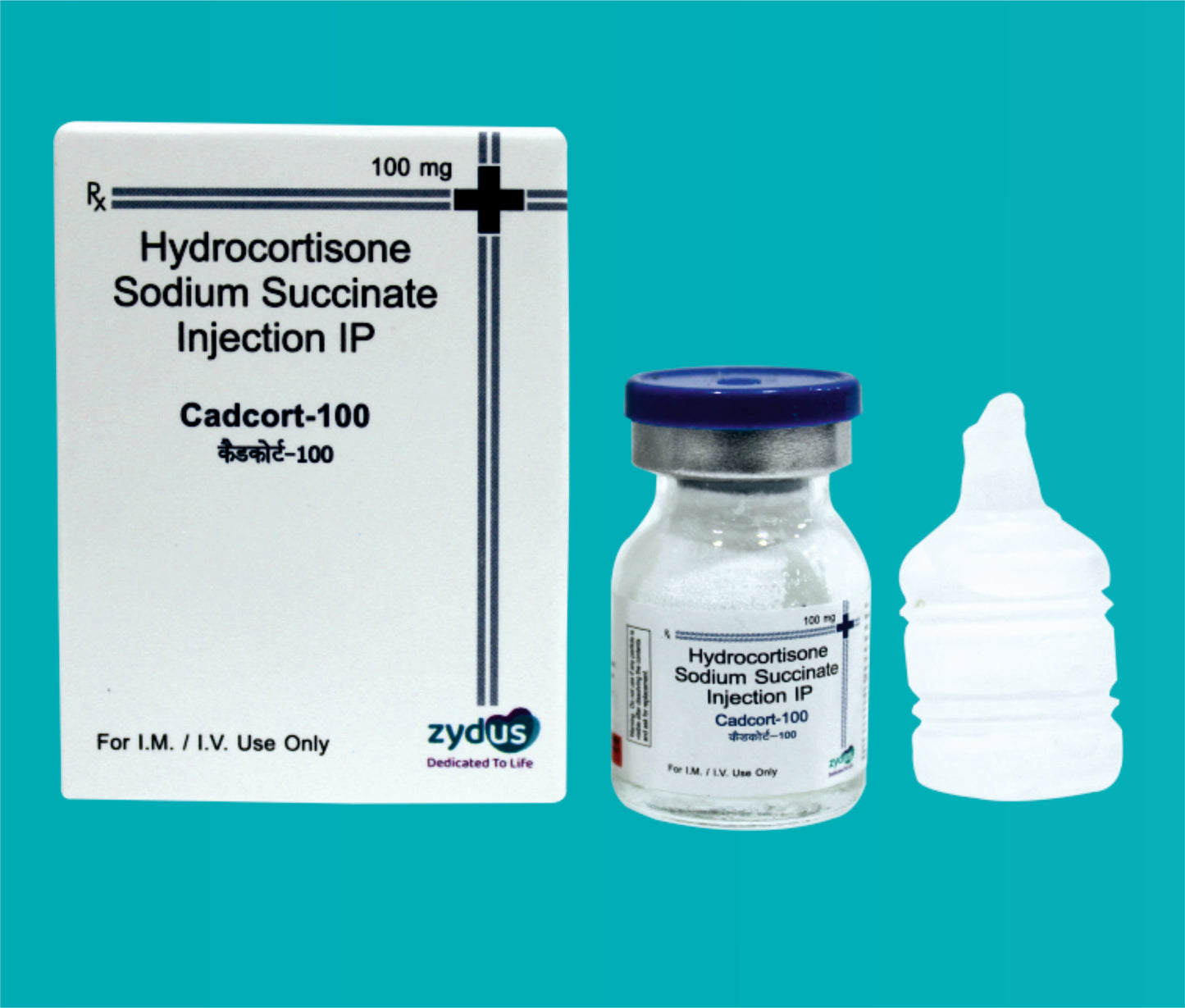 Cadcort Inj. (100mg) Hydrocortisone 100 mg by Zydus