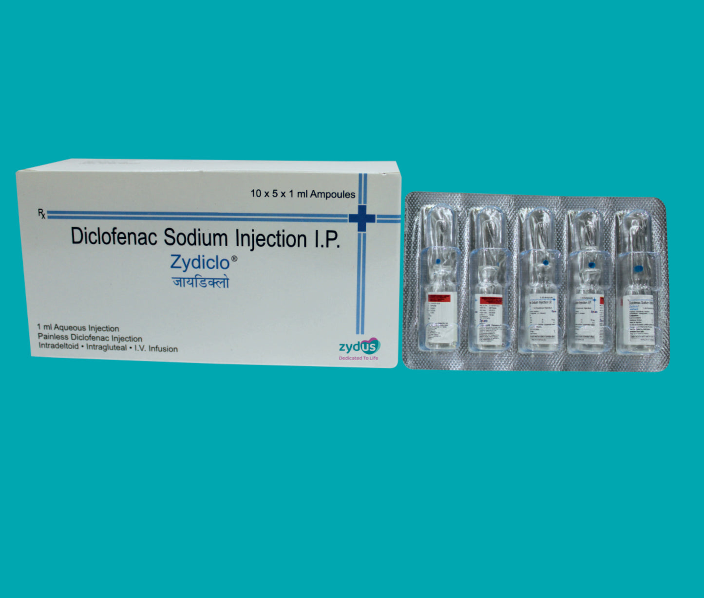 Zydiclo 1 ml. Inj (1 ml. Amp) Diclofenac 75 mg by Zydus