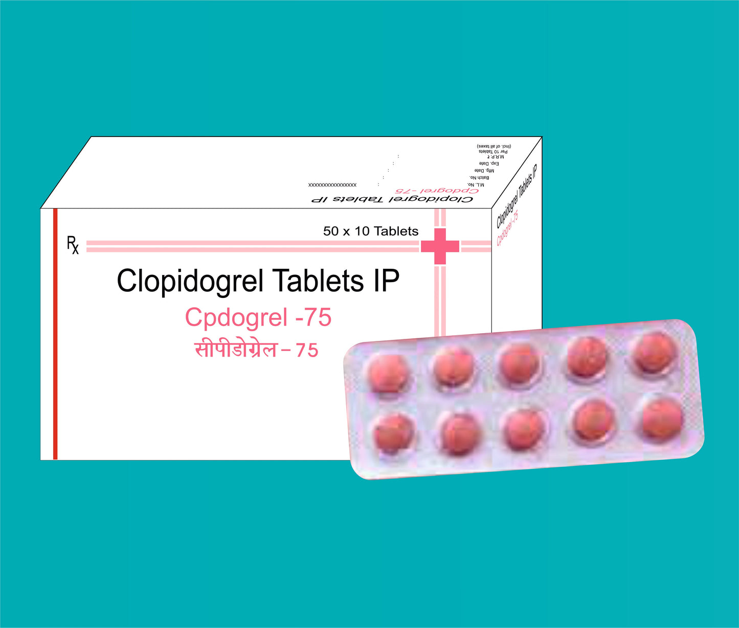 CPDOGREL - 75 TAB 50X10T كلوبيدوجريل ٧٥ ملجم من زيدوس