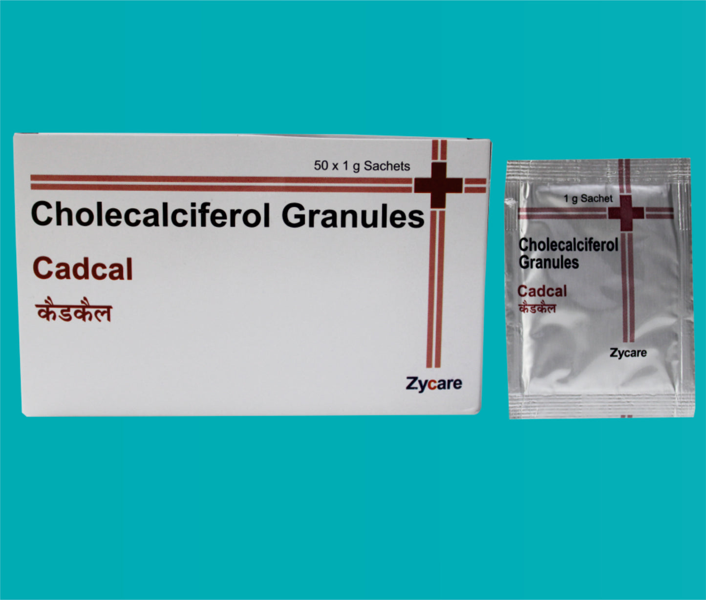 Cadcal Sachet (1 gm ) Vitamin D3 60,000 IU by Zydus