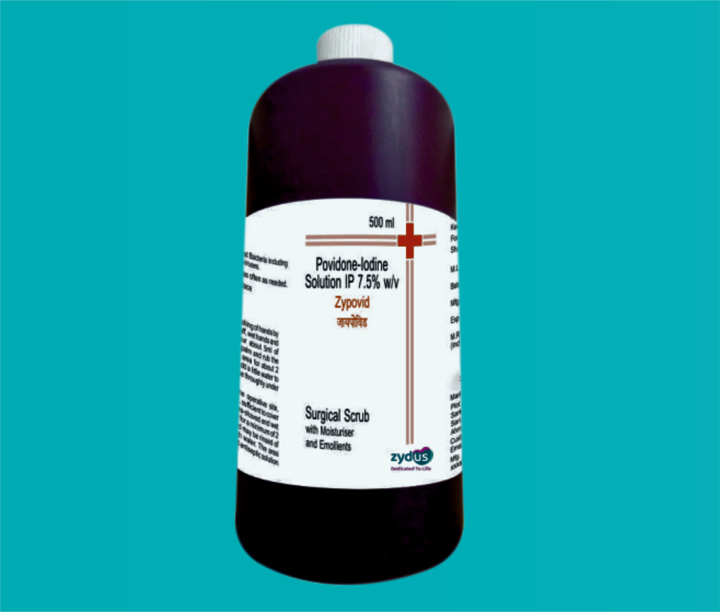 Zypovid Scrub (500 ml) Povidone Iodine 7.5% by Zydus