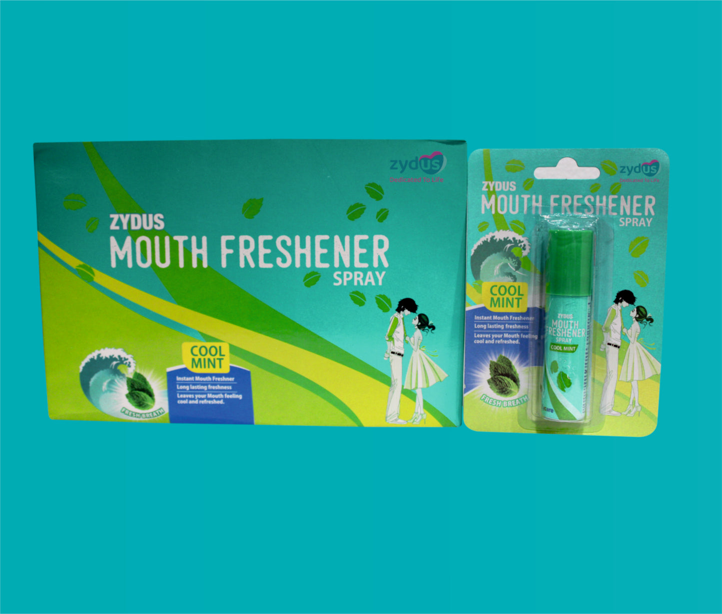 Zydus Mouth Freshner (Cool Mint Flavour) (15 gm) Pudina + Aloe vera + Peppermint Oil + Clove Oil + Cardamom Oil by Zydus