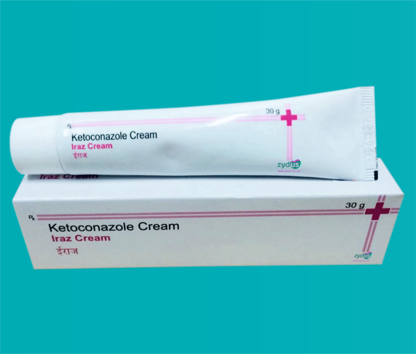 Iraz Cream 30 gm
(25 Units in a box) (30 gm ) Ketoconazole 2% by Zydus