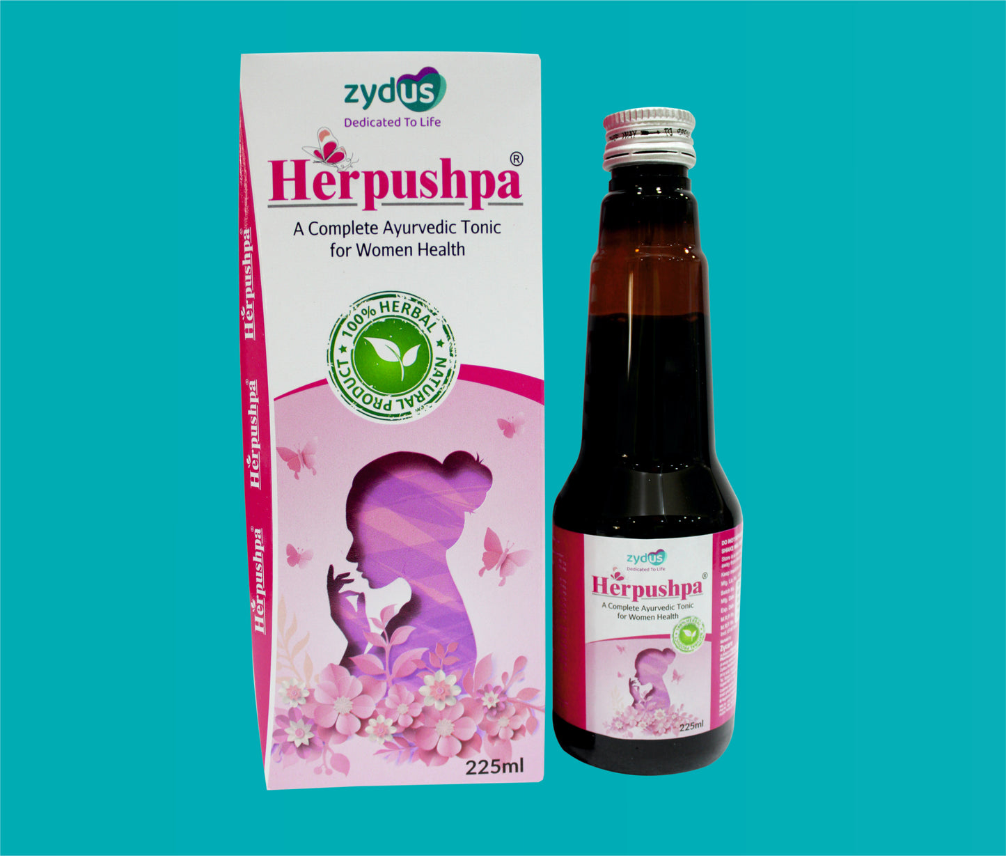 Herpushpa Tonic 225 ml.
(Ayurvedic medicine) (225 ml. ) Herpushpa Tonic 225 Ml.
(Ayurvedic Medicine) by Zydus