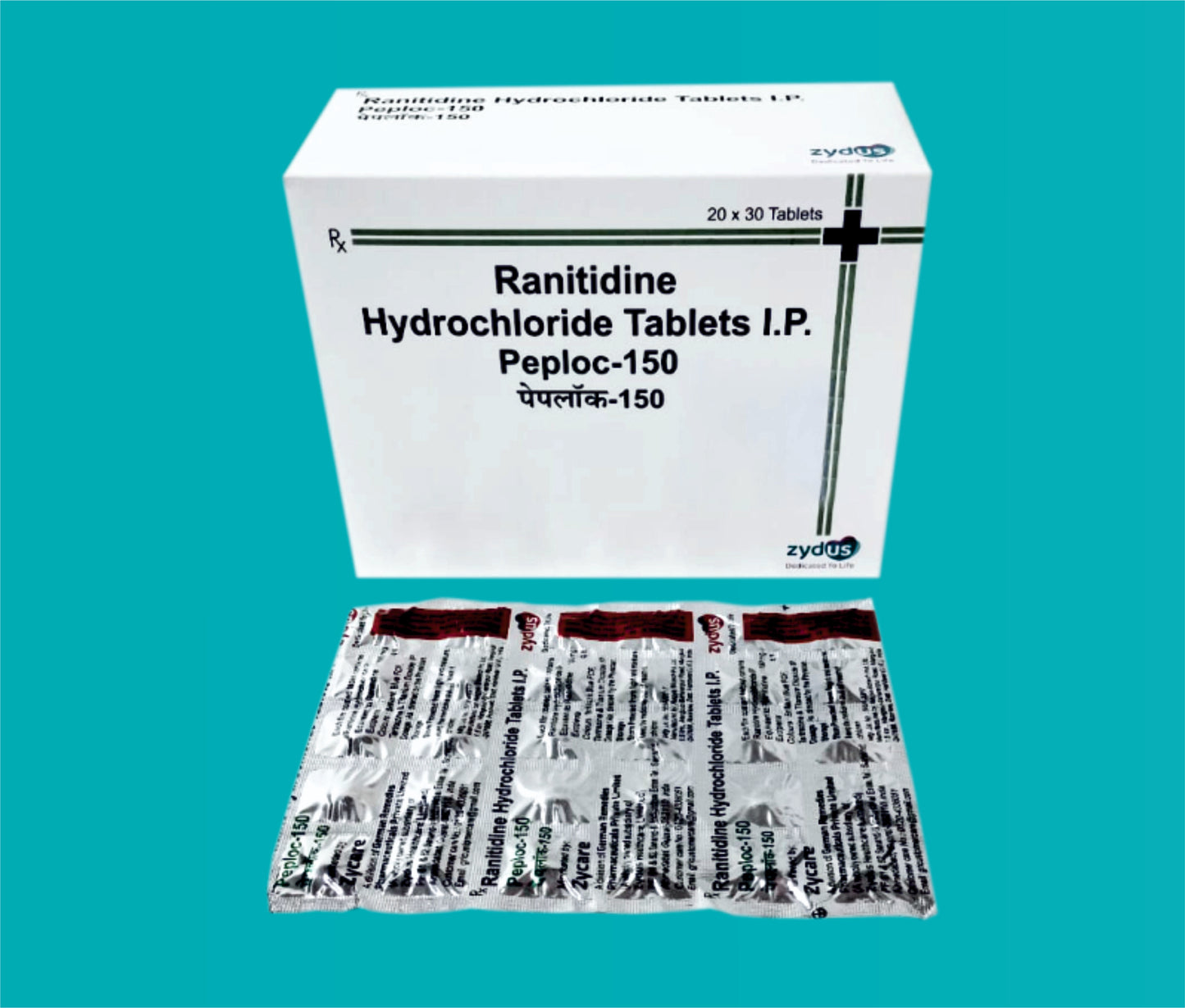 Peploc- 150 Tablet (60x10) Ranitidine 150 mg by Zydus