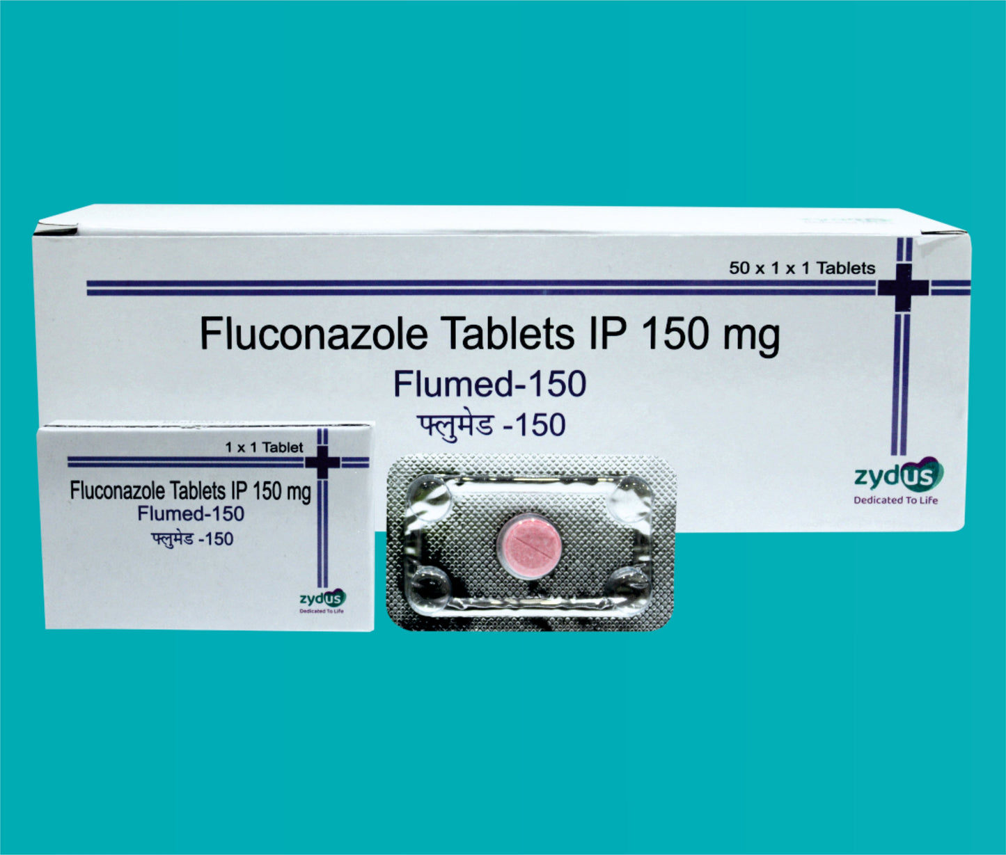 Flumed - 150 mg Tablet. 50x1x1 Flukonazol 150 mg Zydus