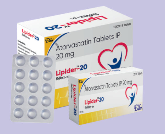LIPIDER 20 TABS 15'S 15'S ( Atorvastatin Calcium 20MG ) by Elder