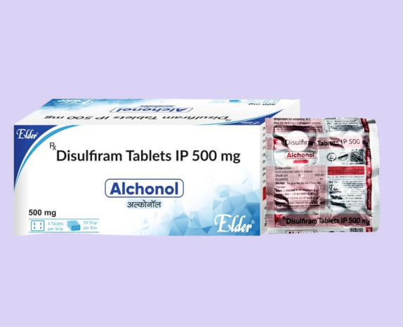 ALCHONOL أقراص 4 (ديسفلفرام 500 ملجم) من Elder