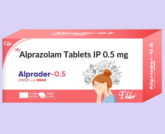 ALPRADER 0.5 TABS 10'S ( Alprazolam 0.5mg ) by Elder