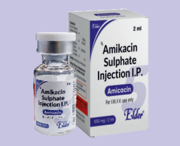 AMİKASİN 500 MG VİAL (MONO) 2 ML (Amikasin Sülfat IP 500 mg) Elder tarafından