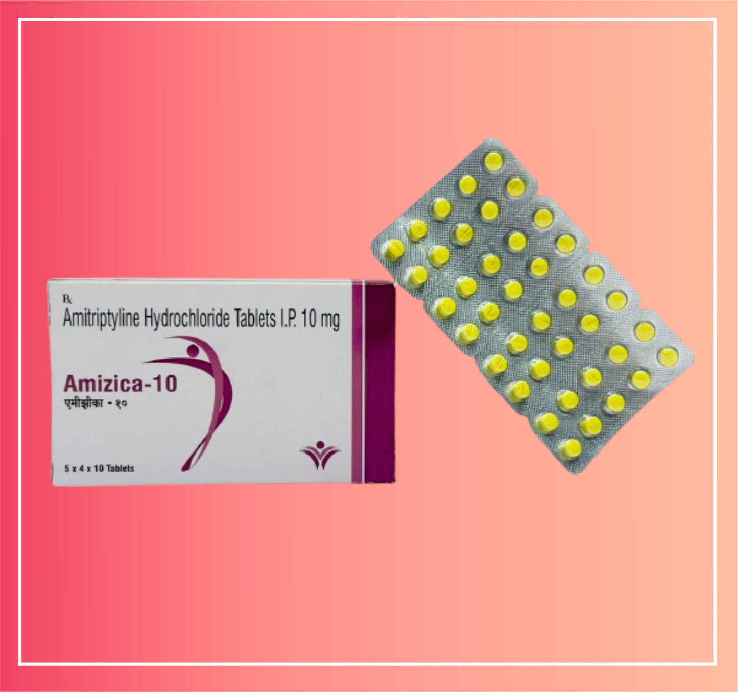 Amitriptyline Hcl 10 Tab {Rate of 10 Tab} by Dellwich