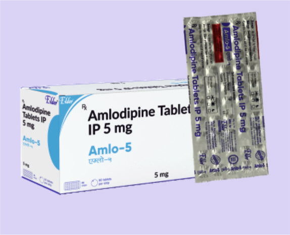 أملو 5 أقراص (شريط) 15 قرص (أملوديبين 5 ملغ) من إلدر