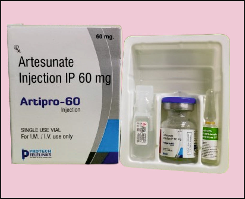 ARTIPRO 60 VIAL+WFI ( Artesunat (60Mg) ) by Protech