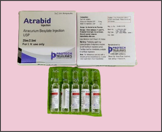 ATRABID 2.5ML AMP ( Atracurium (10Mg/Ml) ) by Protech