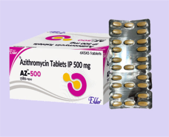 AZ 500 TABS 5'S 5'S (أزيثروميسين 500 ملجم) من Elder