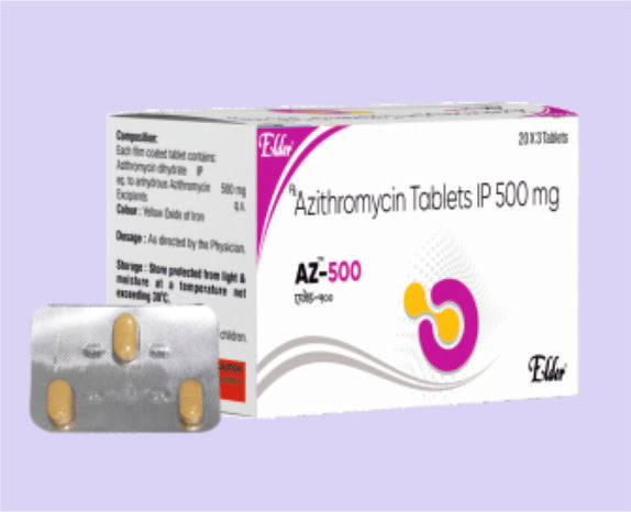 أقراص AZ 500 MG عدد 3 (أزيثروميسين 500 ملجم) من إلدر