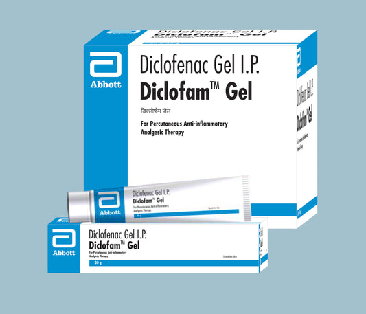 Diclofam Jel Tüp (30 gm) (Diklofenak Dietilamin %1 a/a) - Abbott